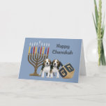 Carte beagle Chanukah Menorah Dreidel1<br><div class="desc">Se souvenir de sa famille et de ses amis pendant la saison de Chanukah est un merveilleux moyen de rester en contact avec les gens qui vous aiment et qui vous tiennent à coeur. J'ai créé ces cartes de chien Chanukah avec amour et attention et je suis sûr que quiconque...</div>