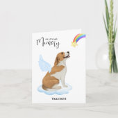 Carte Beagle chien Angel Memorial animal de compagnie pe (Devant)