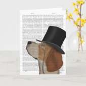 Carte Beagle, corps et Casquette (Fleur jaune)