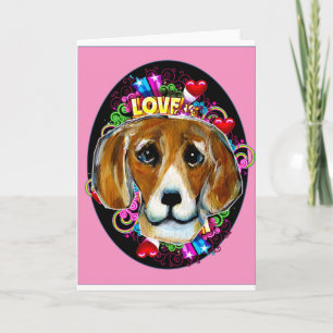 Carte Beagle D'ANNIVERSAIRE