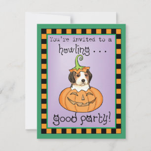 Carte Beagle d'Halloween