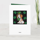 Carte Beagle Dog St. Patty (Dos)