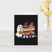 Carte Beagle Ghost Citrouille Halloween Conception Pour  (Fleur jaune)
