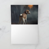 Carte Beagle Halloween effrayant (Intérieur)