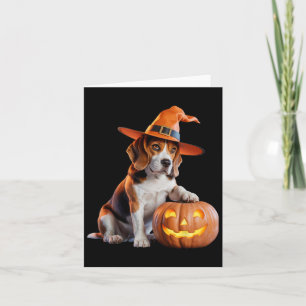 Carte Beagle Halloween Pour Amoureux de les chiens Costu