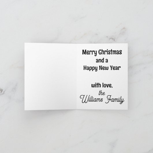 Carte Beagle Joyeux Noël (Intérieur)