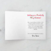 Carte Beagle Laisser neiger Noël vacances (Intérieur)