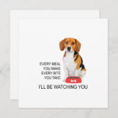 Carte Beagle Maman Va Regarder Beagle (Devant / Derrière)