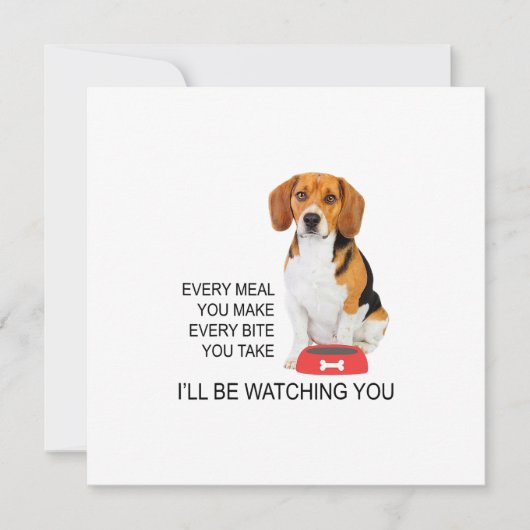 Carte Beagle Maman Va Regarder Beagle (Devant)