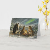Carte Beam Lingering Whimsical Aurora Animals Painting (Fleur jaune)
