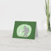 Carte Bear and Bunny Dancing mignon Anniversaire (Devant)