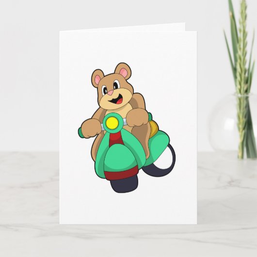 Carte Bear as Biker with Scooter.PNG (Devant)