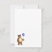 Carte Bear Happy Birthday Flat Card (Dos)