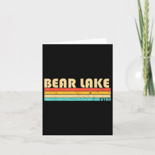 Carte Bear Lake Utah Funny Pêche Camping été