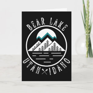 Carte Bear Lake Utah Idaho Camping Canoë