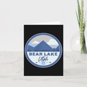 Carte Bear Lake Utah Ut Mountains Badge Randonnée Souven