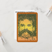 Carte Bear Mosaic vy a Grey Card Collection (Devant/Arrière en situation)