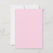 Carte Bear Pink Bow Baby shower C'est une fille (Dos)