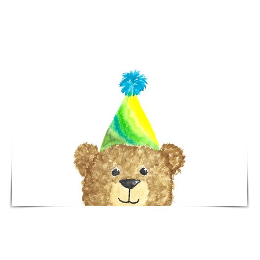 Carte Bear Wearing Cute Birthday