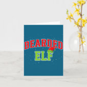 Carte Bearded Elf Christmas Family Matching Group Xmas  (Fleur jaune)
