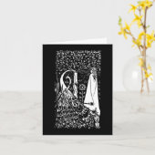 Carte Beardsley Lady & Peacocks (Fleur jaune)