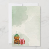 Carte Bearista Coffee Bear "Beary Merry Christmas" Card (Dos)