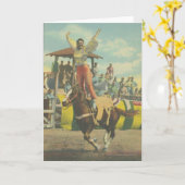 Carte Beatrice Cooper fait un stand romain. (Fleur jaune)