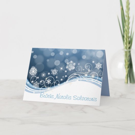 Carte Beatus Natalis Salvatoris-Holiday (Devant)