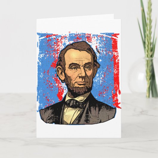 Carte Beau Abraham Lincoln Portrait (Devant)