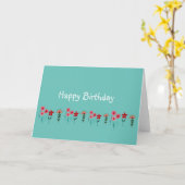 Carte Beau Anniversaire Botanique (Fleur jaune)