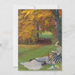 Carte Beau après-midi d'automne Edward Cucuel