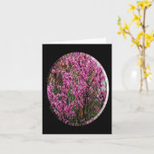 Carte Beau arbre rouge..... (Fleur jaune)