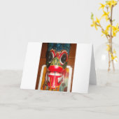 Carte Beau art traditionnel sri-lankais de masques de fe (Fleur jaune)