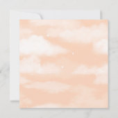 Carte Beau Baby shower de fille (Dos)