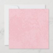 Carte Beau Baby shower de fille (Dos)