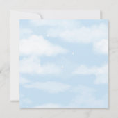 Carte Beau Baby shower Garçon (Dos)