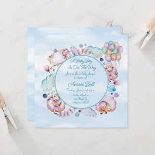 Carte Beau Baby shower Garçon