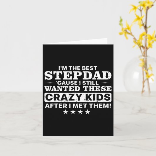 Carte Beau beau-père pour les hommes père beau-papa pare (Fleur jaune)