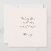 Carte Beau Bouquet de fleurs colorées (Dos)