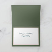 Carte Beau Bouquet Floral Peonies roses Anniversaire (Intérieur)