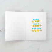 Carte beau cadeau d'anniversaire à stepson (Intérieur)