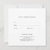 Carte Beau cadeau en arc-en-ciel blanc (Dos)