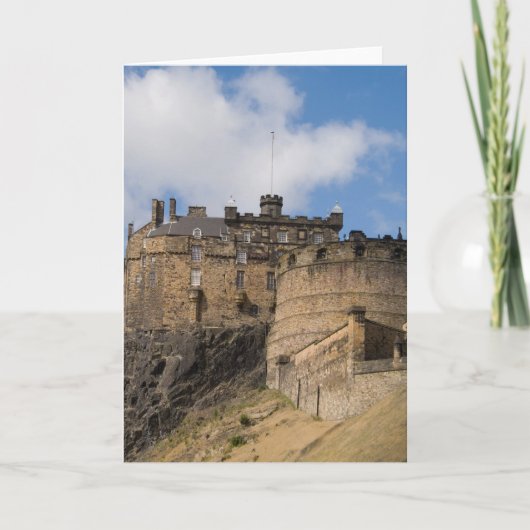 Carte Beau célèbre château géant d'Édimbourg à (Devant)