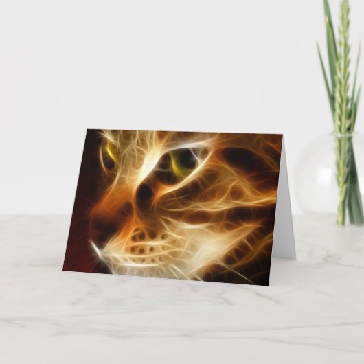 Carte Beau chat fantomatique du feu (Devant)