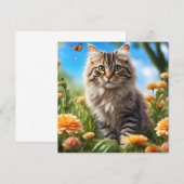 Carte Beau chats beau jardin (Devant / Derrière)