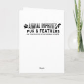 Carte Beau Cheval Noir Festif à la ferme Noël (Dos)