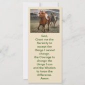 Carte Beau cheval ravit les propriétaires en course clas (Devant)