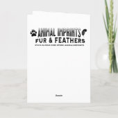 Carte Beau cheval sur une ferme de Noël (Dos)