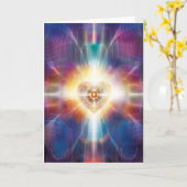 Carte Beau coeur 2014 (Fleur jaune)