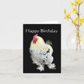 Carte Beau Coq (Fleur jaune)